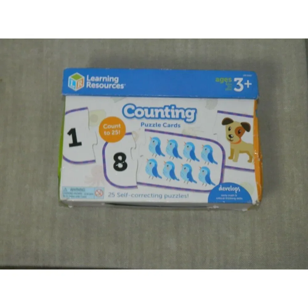 Learning‎ Resources: Counting Puzzle Cards: Age 3+ NEW IN BOX